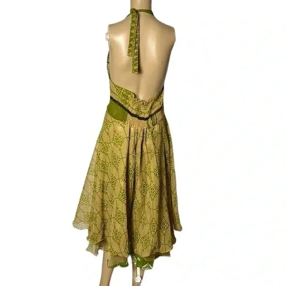 NWT ,summer dress, halter,fairy,whimsical,romantic, gypsy,boho,bohemian,VTG, S/M - Picture 11 of 16